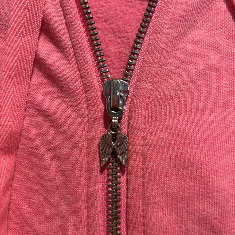 Victoria’s Secret Supermodel Essentials Angel Wing Rhinestones Pink Hoodie Small - Picture 9 of 16
